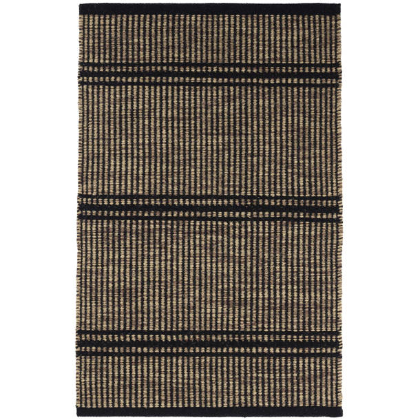 Dash and Albert Rugs Malta Flatweave Wool Striped Area Rug in Natural